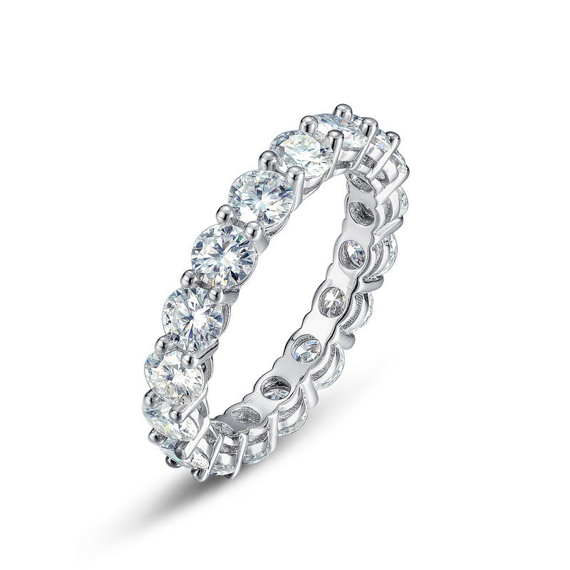 3.74ct Moissanite Full Set Eternity wedding band