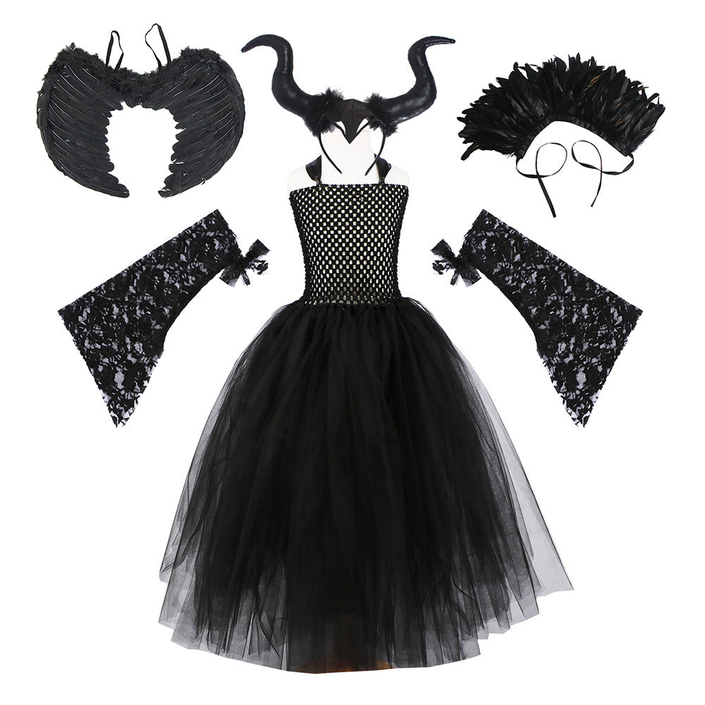 Sleeping Queen Halloween Children's Dress Cosplay Costume Set