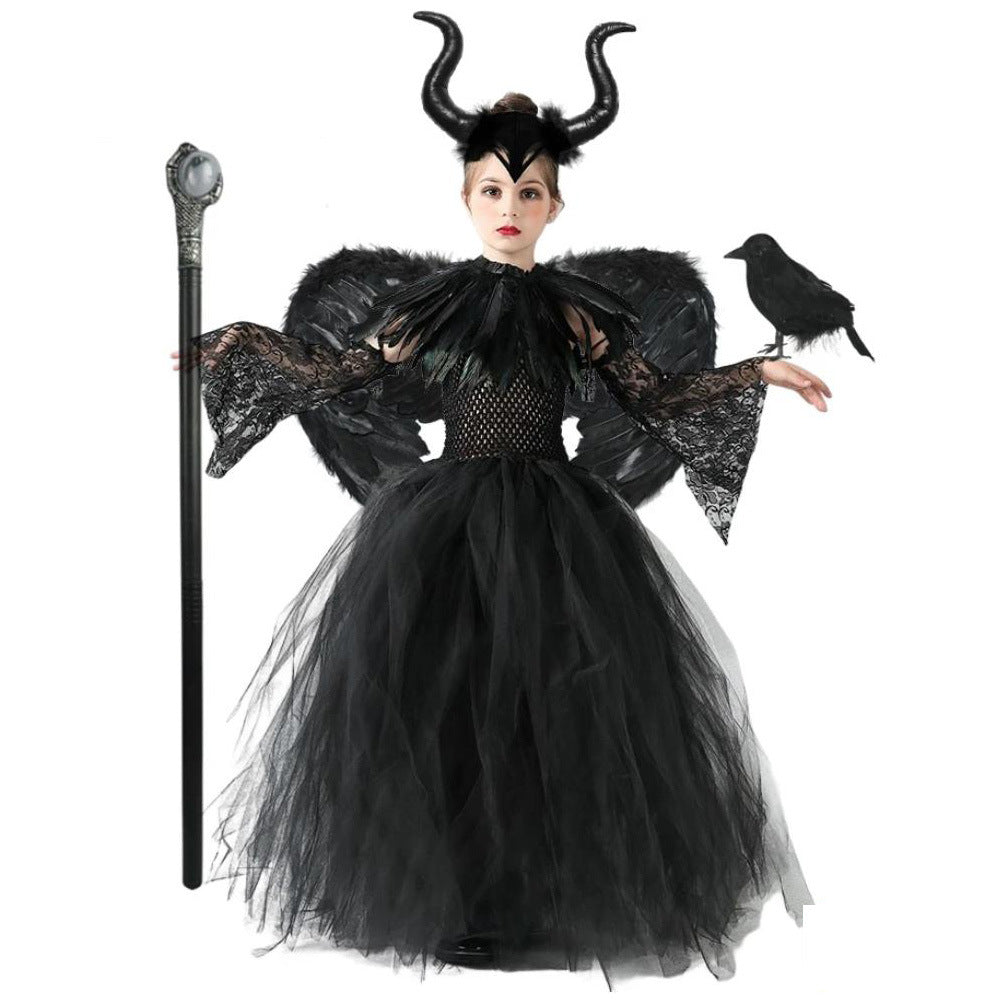 Sleeping Queen Halloween Children's Dress Cosplay Costume Set