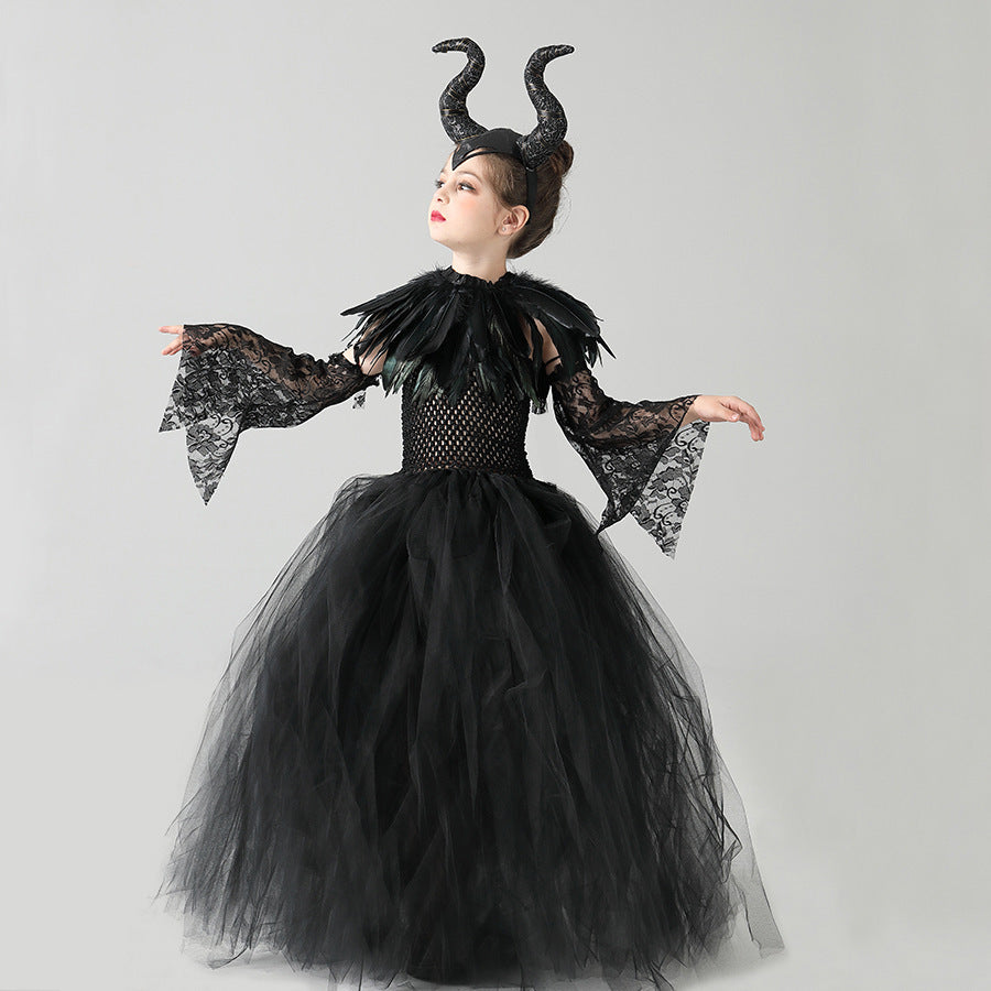 Sleeping Queen Halloween Children's Dress Cosplay Costume Set